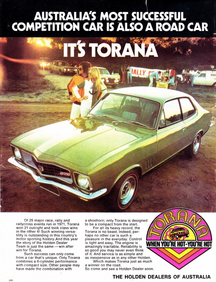 1972 LJ Holden Torana XU1 GTR